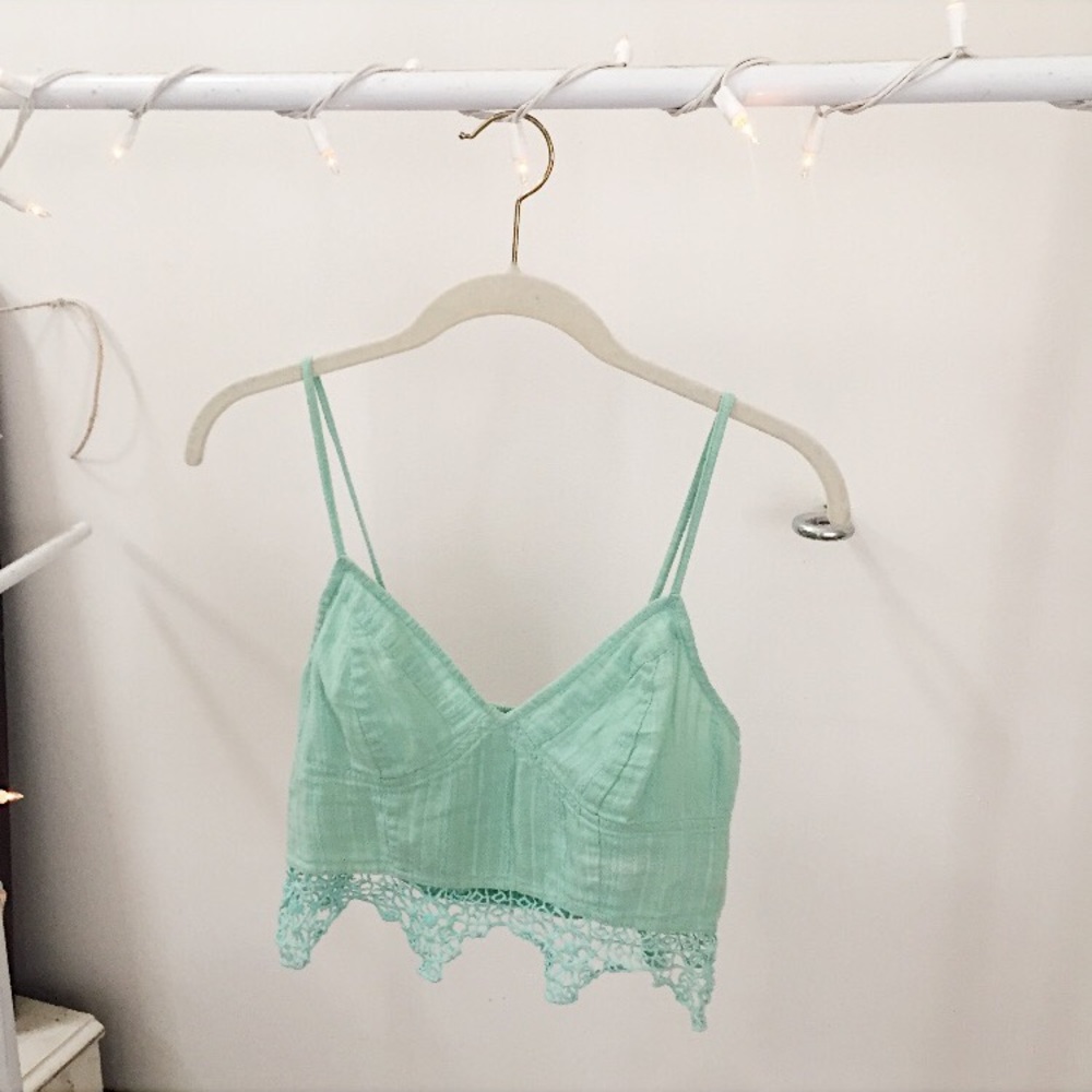 free people one geo lace bralette
